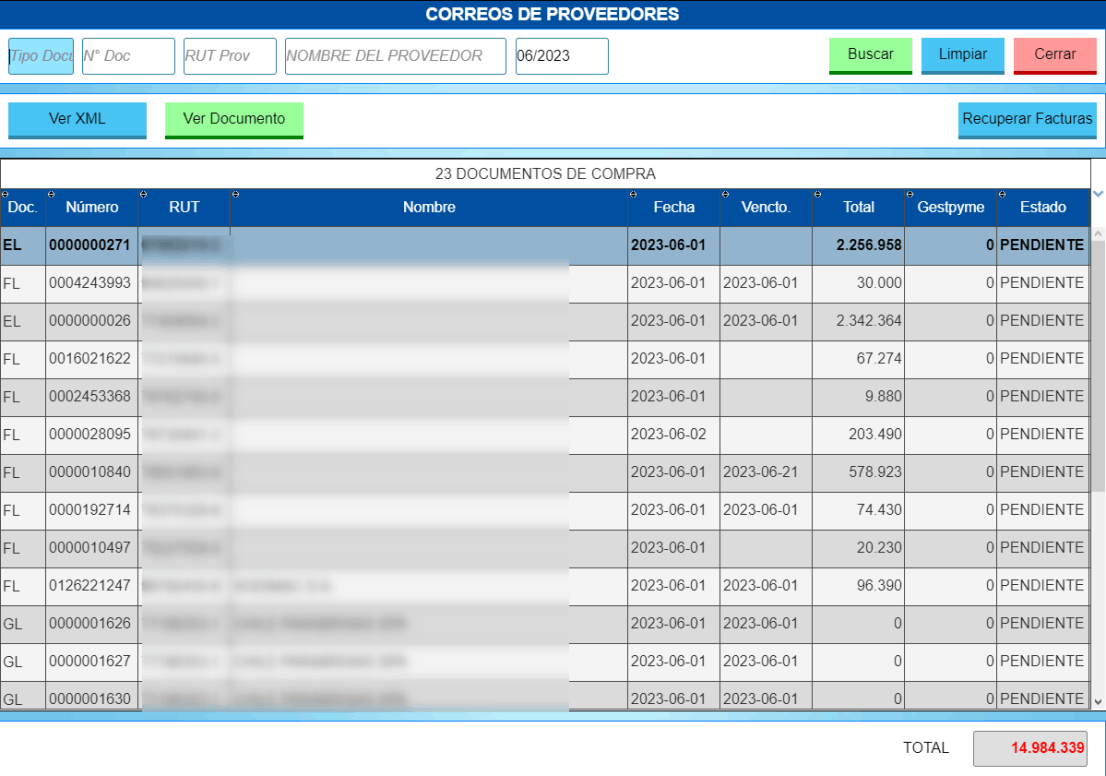 Correos Proveedores Gestpyme
