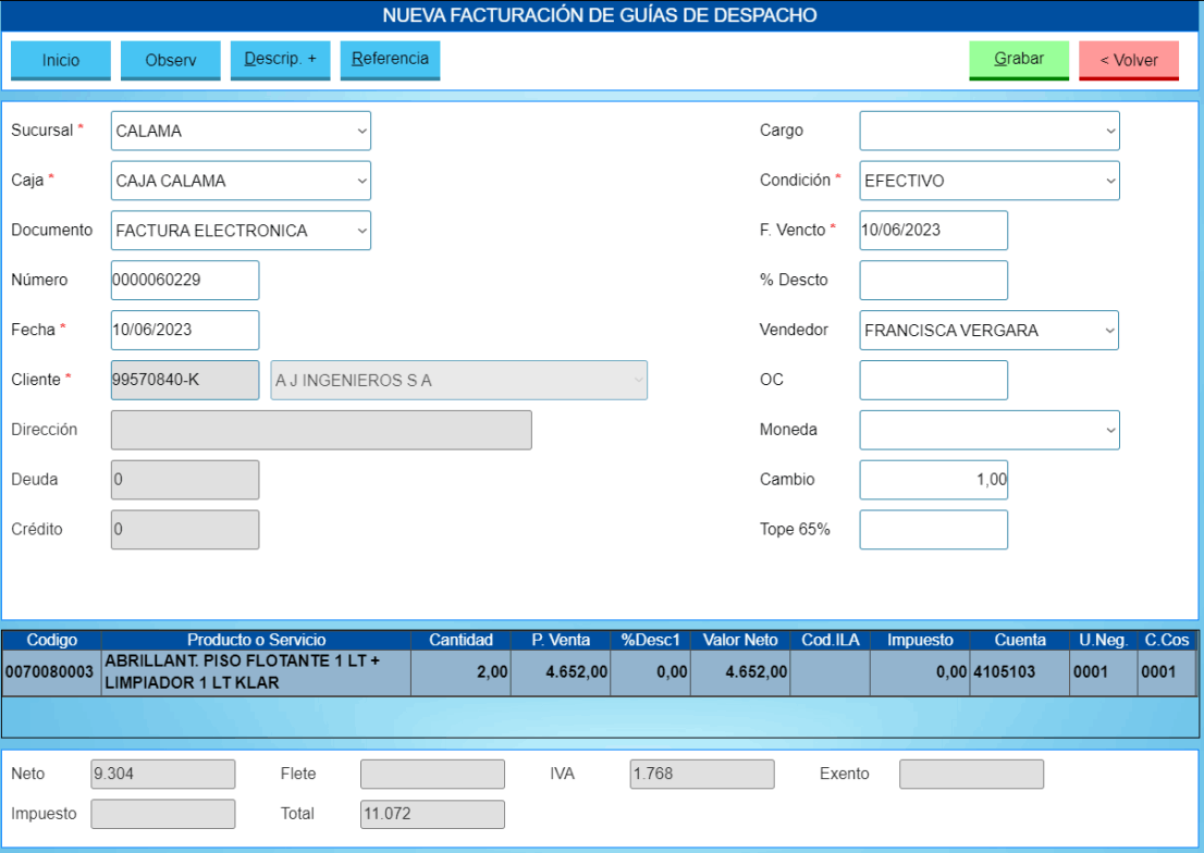 Gestpyme Facturacion Guias